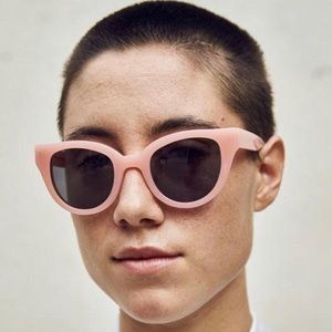 CARLA COLOUR Barton Sunglasses Flesh Pink Frame